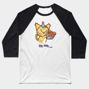 Cute cat Baseball T-Shirt